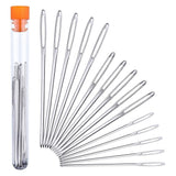 Large Eye Blunt Needles Steel Yarn Knitting Sewing Needles for Leather Projects Houseworking