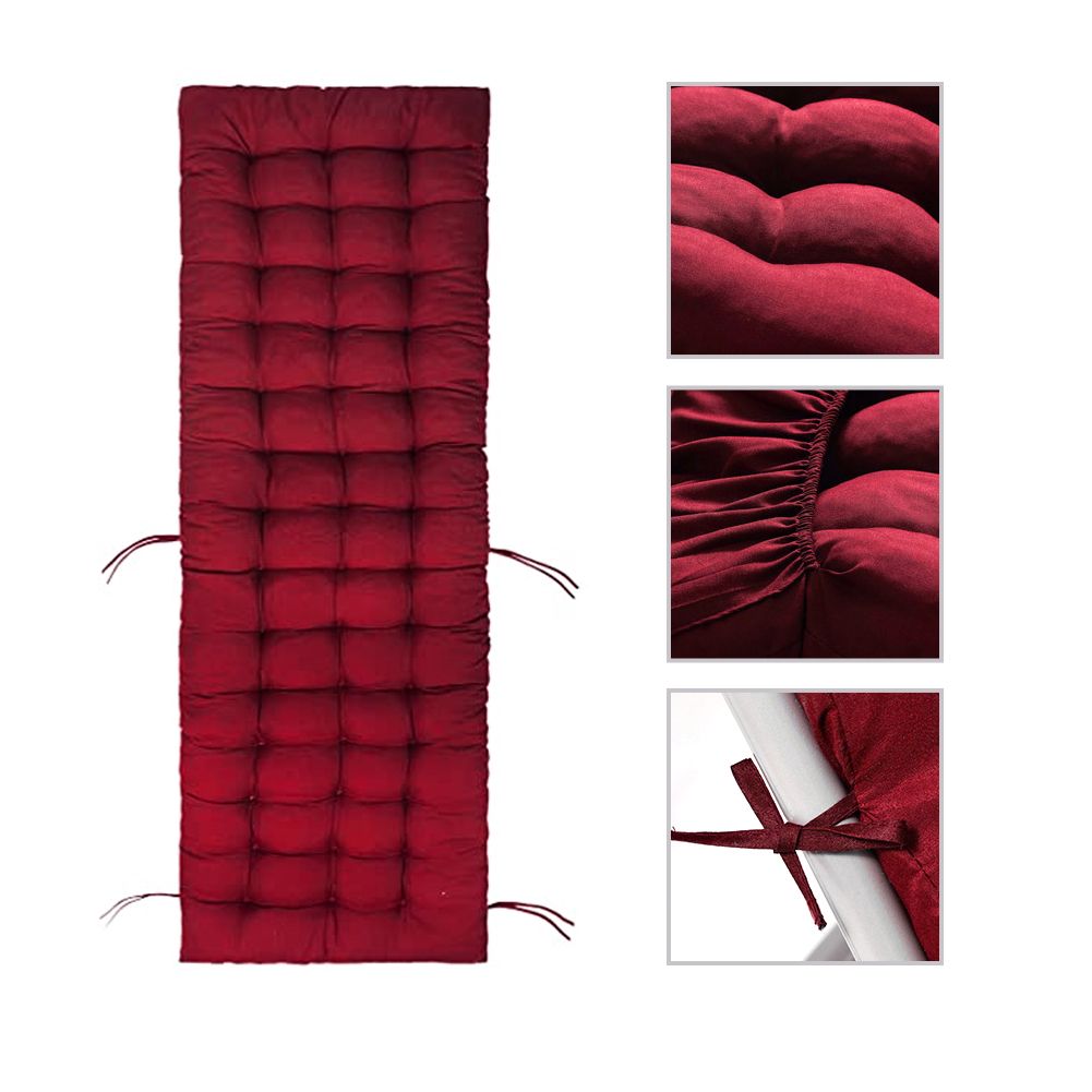 Patio Chaise Lounge Cushions Sun Lounger Cushions Pad Lounge Chair Cushion for Travel Holiday Indoor Outdoor