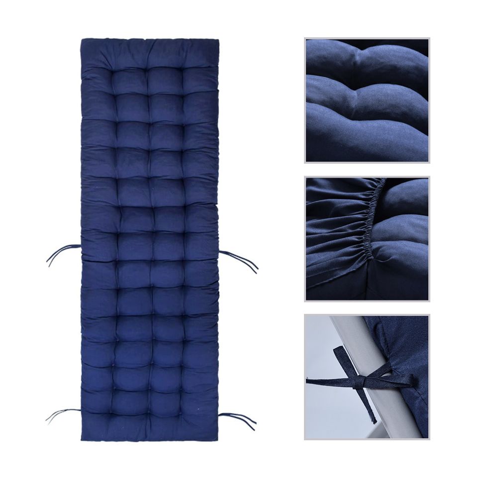 Patio Chaise Lounge Cushions Sun Lounger Cushions Pad Lounge Chair Cushion for Travel Holiday Indoor Outdoor