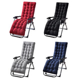 Patio Chaise Lounge Cushions Sun Lounger Cushions Pad Lounge Chair Cushion for Travel Holiday Indoor Outdoor - Low Angle