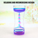 Colorful Liquid Timer Anxiety Relief Toys Liquid Motion Timer Bubble Timer Oil Hourglass Toys for Kids and Adults