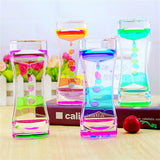 Colorful Liquid Timer Anxiety Relief Toys Liquid Motion Timer Bubble Timer Oil Hourglass Toys for Kids and Adults - Extra Image