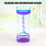 Colorful Liquid Timer Anxiety Relief Toys Liquid Motion Timer Bubble Timer Oil Hourglass Toys for Kids and Adults - Extra Image