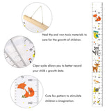 Baby Growth Height Chart Wall Ruler Stickers Decals for Kids Boys Wall Ruler for Children - Side View
