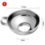 Stainless Steel Wide Mouth Canning Funnel Kitchen Cooking Tools Gadgets Funnel with Handle for Jam