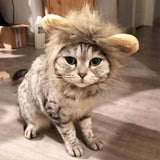 Mane Wig for Cat Pet Adjustable Washable Comfortable Hair Cat Clothes for Halloween Christmas Easter Festival Party - 45-Degree Angle