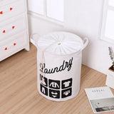 Foldable Fabric Laundry Basket Cotton Laundry Large Bag Collapsible Storage Basket - 45-Degree Angle
