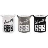 Foldable Fabric Laundry Basket Cotton Laundry Large Bag Collapsible Storage Basket
