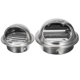 100/150mm Ventilation Outlet Stainless Steel Air Vent Grille Cover - Top-Down View