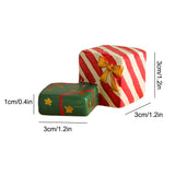 Fish Tank Aquarium Ornament Resin Christmas Tree Gift Box Ornament Christmas Landscaping Decor