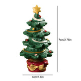 Fish Tank Aquarium Ornament Resin Christmas Tree Gift Box Ornament Christmas Landscaping Decor