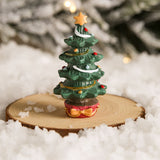Fish Tank Aquarium Ornament Resin Christmas Tree Gift Box Ornament Christmas Landscaping Decor - Close-Up Angle