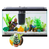 Fish Tank Aquarium Ornament Resin Christmas Tree Gift Box Ornament Christmas Landscaping Decor