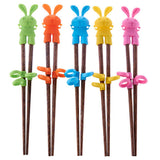 1 Pair Kids Wood Chopsticks Cartoon Children Chopsticks Learning Easy to Use Training Chopsticks for Children Kids