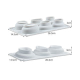 Cobblestone Shaped Cake Mold 3D Pebbled Pastry Mold Silicone Baking Mold - Top-Down View
