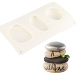 Cobblestone Shaped Cake Mold 3D Pebbled Pastry Mold Silicone Baking Mold