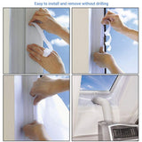 Flexible Cloth Sealing Plate Window Sealer for Mobile Air Conditioner - Top-Down View