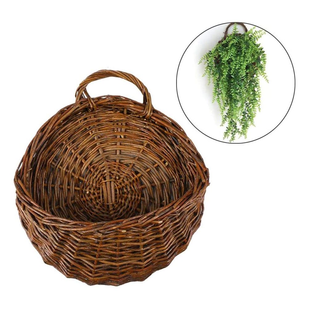 Hanging Flower Pot Plant Basket Wall Decoration Wall Hanging Plant Pots Basket Hanger Hanging Planters for Garden Wall Decor