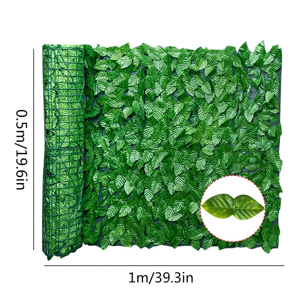 Artificial Leaf Screening Roll UV Fade Protected Hedging Wall Landscaping Garden Fence Balcony Screen for Indoor Outdoor Decor
