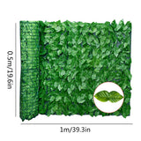 Artificial Leaf Screening Roll UV Fade Protected Hedging Wall Landscaping Garden Fence Balcony Screen for Indoor Outdoor Decor