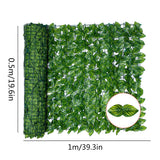 Artificial Leaf Screening Roll UV Fade Protected Hedging Wall Landscaping Garden Fence Balcony Screen for Indoor Outdoor Decor
