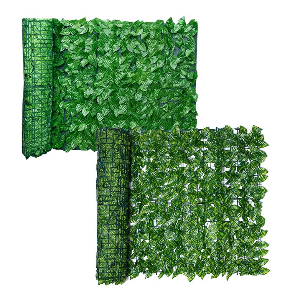 Artificial Leaf Screening Roll UV Fade Protected Hedging Wall Landscaping Garden Fence Balcony Screen for Indoor Outdoor Decor