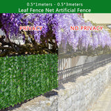 Artificial Leaf Screening Roll UV Fade Protected Hedging Wall Landscaping Garden Fence Balcony Screen for Indoor Outdoor Decor - Top-Down View
