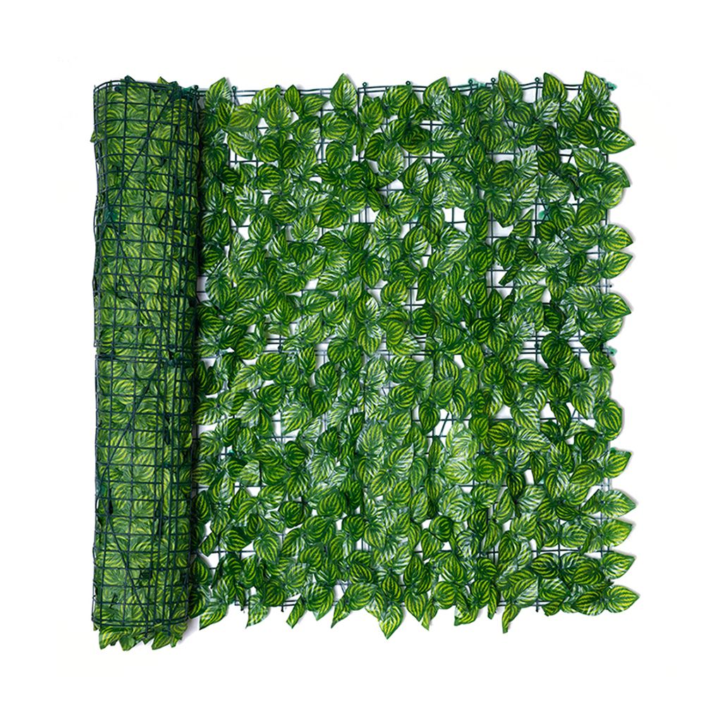 Artificial Leaf Screening Roll UV Fade Protected Hedging Wall Landscaping Garden Fence Balcony Screen for Indoor Outdoor Decor