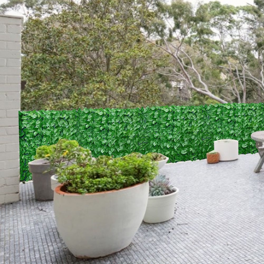 Artificial Leaf Screening Roll UV Fade Protected Hedging Wall Landscaping Garden Fence Balcony Screen for Indoor Outdoor Decor
