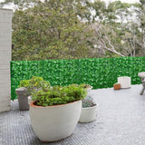 Artificial Leaf Screening Roll UV Fade Protected Hedging Wall Landscaping Garden Fence Balcony Screen for Indoor Outdoor Decor