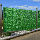Artificial Leaf Screening Roll UV Fade Protected Hedging Wall Landscaping Garden Fence Balcony Screen for Indoor Outdoor Decor