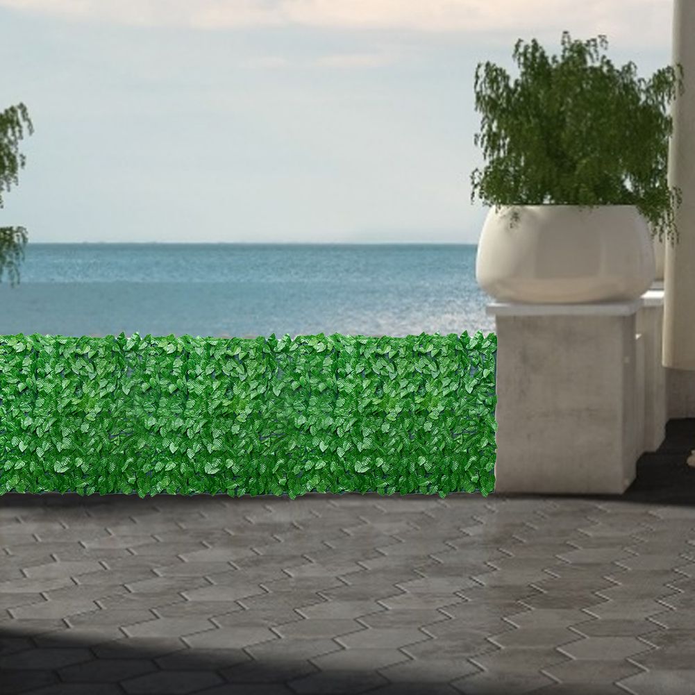 Artificial Leaf Screening Roll UV Fade Protected Hedging Wall Landscaping Garden Fence Balcony Screen for Indoor Outdoor Decor