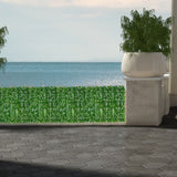 Artificial Leaf Screening Roll UV Fade Protected Hedging Wall Landscaping Garden Fence Balcony Screen for Indoor Outdoor Decor - Side View