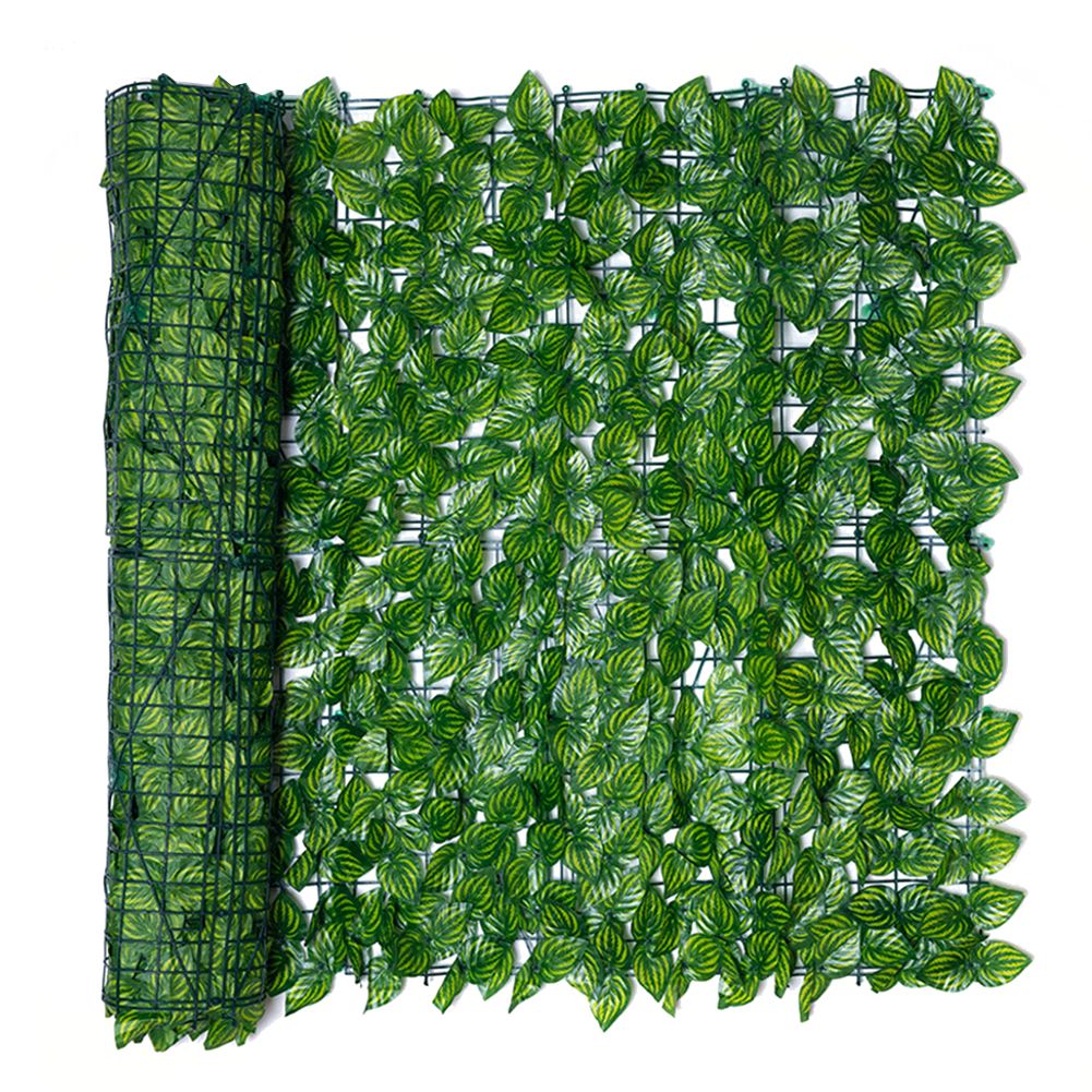 Artificial Leaf Screening Roll UV Fade Protected Hedging Wall Landscaping Garden Fence Balcony Screen for Indoor Outdoor Decor