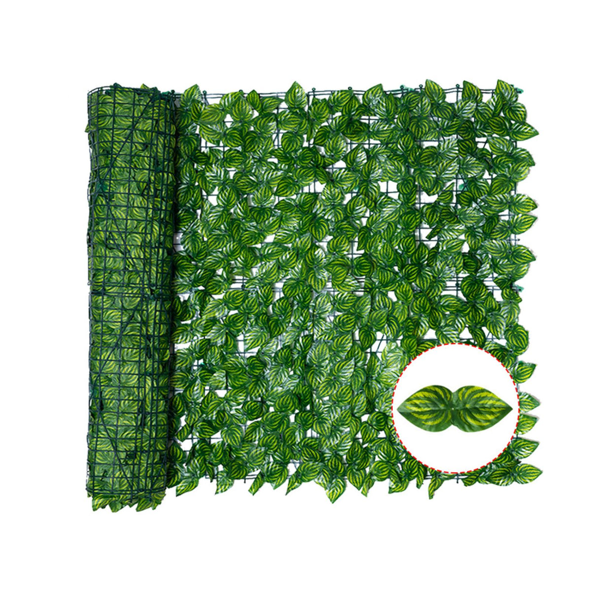 Artificial Leaf Screening Roll UV Fade Protected Hedging Wall Landscaping Garden Fence Balcony Screen for Indoor Outdoor Decor