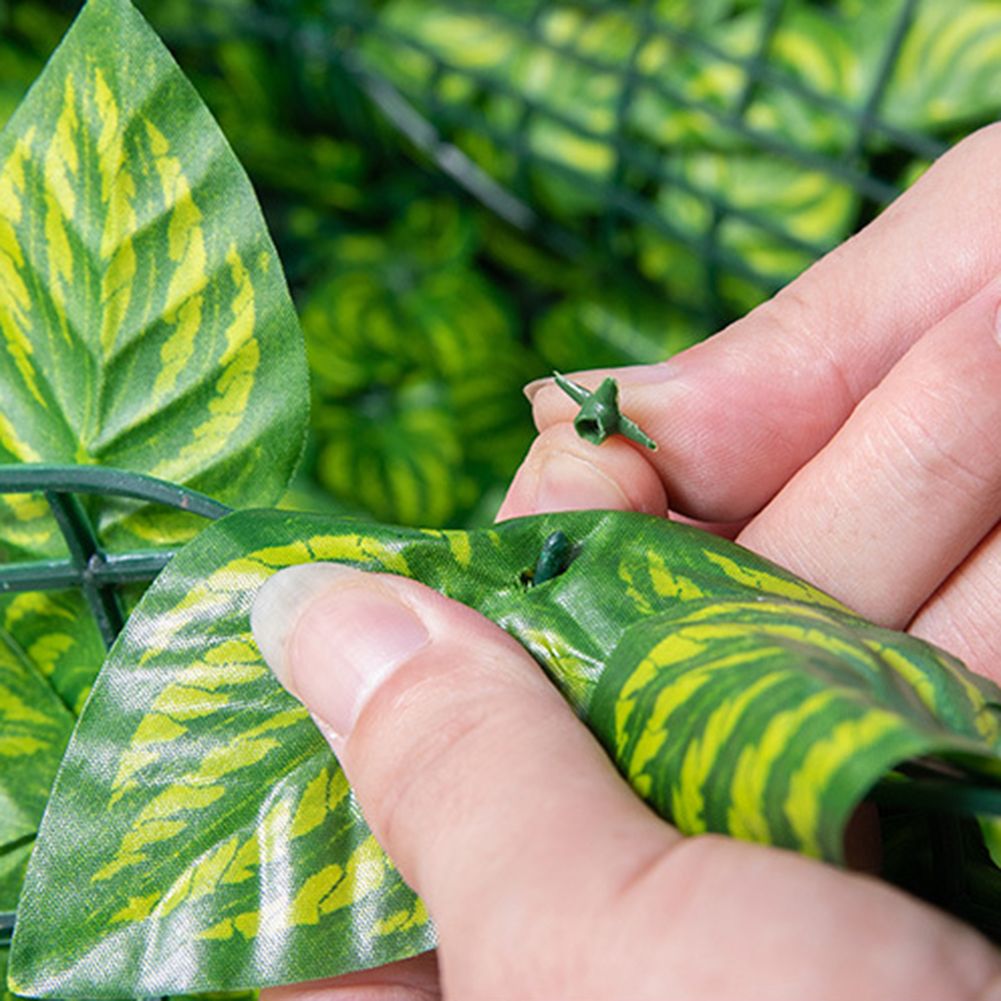 Artificial Leaf Screening Roll UV Fade Protected Hedging Wall Landscaping Garden Fence Balcony Screen for Indoor Outdoor Decor