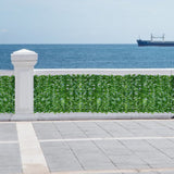 Artificial Leaf Screening Roll UV Fade Protected Hedging Wall Landscaping Garden Fence Balcony Screen for Indoor Outdoor Decor