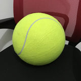 24cm Giant Tennis Ball Pet Chew Toy Inflatable Tennis Ball Signature Pet Toy - Side View