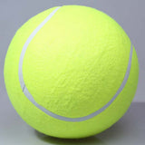24cm Giant Tennis Ball Pet Chew Toy Inflatable Tennis Ball Signature Pet Toy - Top-Down View