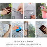 3D Static Decorative Window Glass Film Static Cling Window Foil Anti UV Rainbow Film Home Decor
