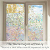 3D Static Decorative Window Glass Film Static Cling Window Foil Anti UV Rainbow Film Home Decor