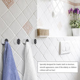 3Pcs Kitchen Towel Hooks Self Adhesive Towel Hooks for Bathroom Shower Kitchen - Front View