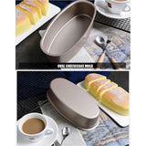 Oval Shape Nonstick Baking Tray Bread Loaf Mold Cheese Cake Tin Cake Pan Kitchen Cooking Baking Tool - Side View