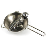 Stainless Steel Potato Blender Kitchen Potato Masher with 3 Ricing Discs Vegetable Blender