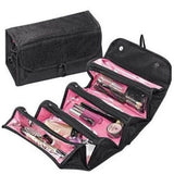 Roll Cosmetics Organizer Makeup Bag Foldable Hanging Toiletries Pockets Compartment Travel Kit Jewelry Bags
