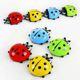 Bathroom Cartoon Ladybug Sucker Toothbrush Holder Children Kids Suction Hooks Toothbrush Holder - Side View