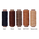 14PCS DIY Leather Tool Set Sewing Needles with Leather Waxed Thread Cord and Thimble for Leather Repair