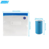 Mini Automatic Vacuum Pump Portable Vacuum Sealer Machine with Vacuum Bags for Food Kitchen and Home Use - Front View