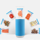 Mini Automatic Vacuum Pump Portable Vacuum Sealer Machine with Vacuum Bags for Food Kitchen and Home Use