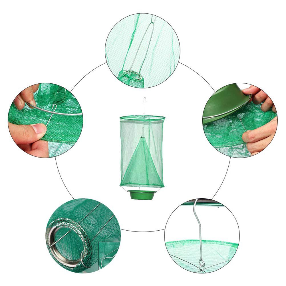 Fly Trap Flay Catchers Effective Fly Traps Fly Red Drosophila Fly Trap for Garden Ranch Orchard